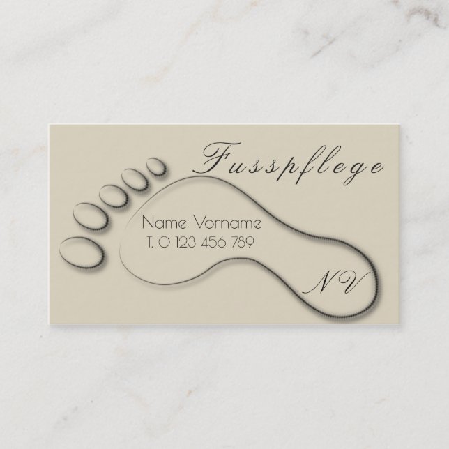 maintenance business card (Front)