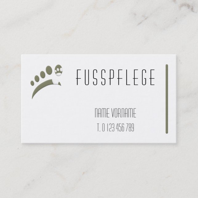maintenance business card (Front)