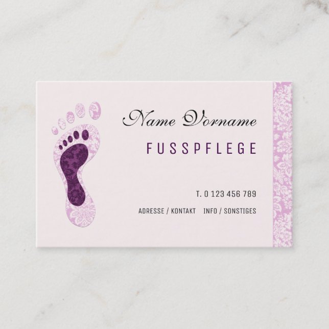 maintenance business card (Front)