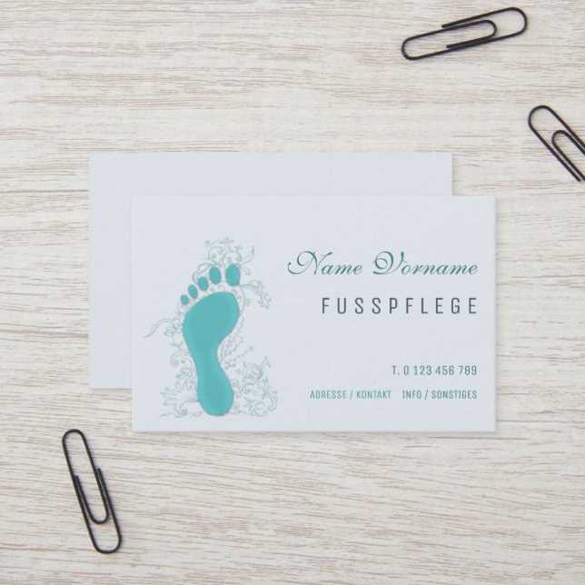 maintenance business card (Front/Back In Situ)