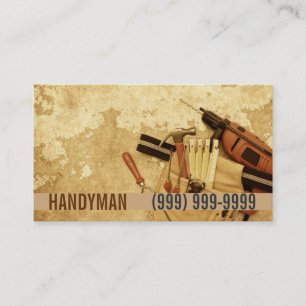 Maintenance, Construction, Handyman Business Card