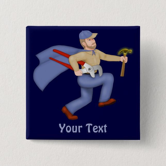 Maintenance Man Pinback Button (Front)