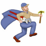 Maintenance Man Statuette<br><div class="desc">Maintenance Man... .He's everywhere. A real hero when there fixing to be done.</div>