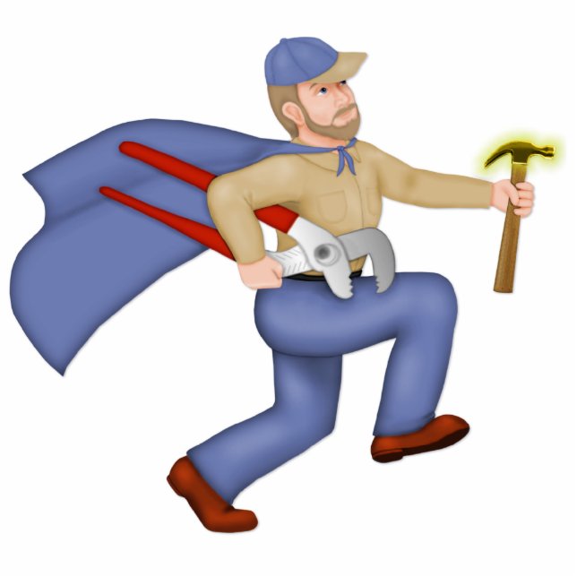 Maintenance Man Statuette (Front)