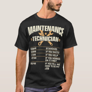 Maintenance Technician Hourly Rate - Handyman Repa T-Shirt