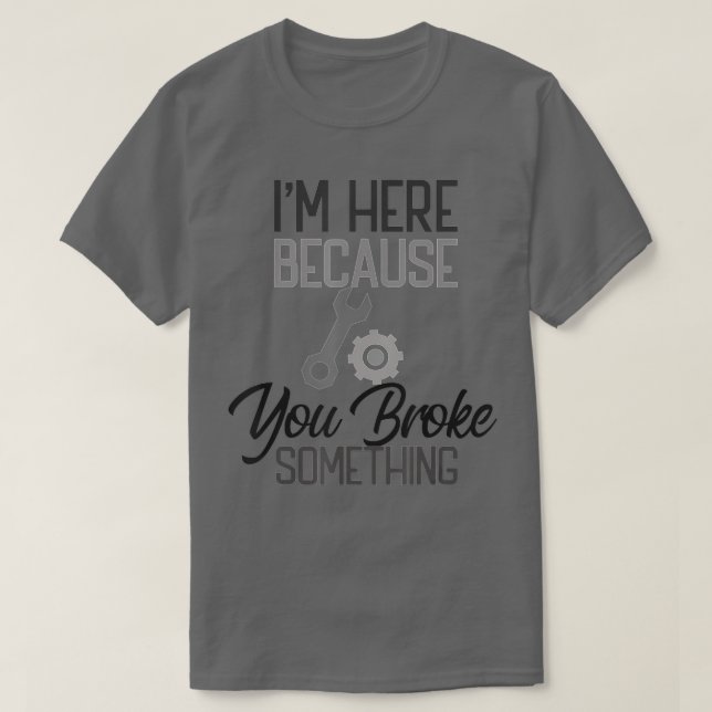 Maintenance Technician Upkeep Ninja Fixologist Rep T-Shirt (Design Front)