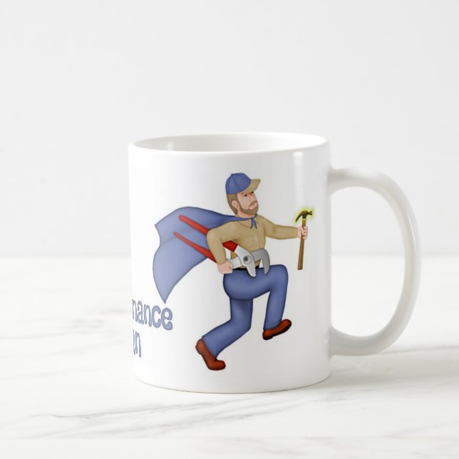MaintenanceManLgCup Coffee Mug (Right)