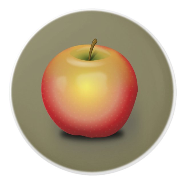 Maintosh Apple Ceramic Knob (Front)