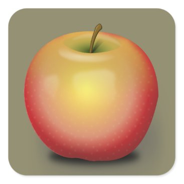 Maintosh Apple Square Sticker