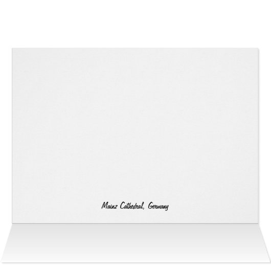 Mainz Cathedral, Germany, organ card (Inside Horizontal (Top))