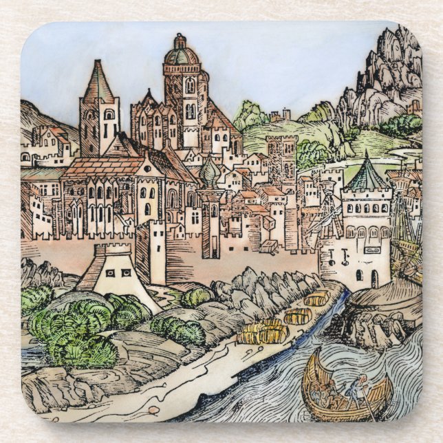 Mainz, Germany, 1493 Coaster (Front)