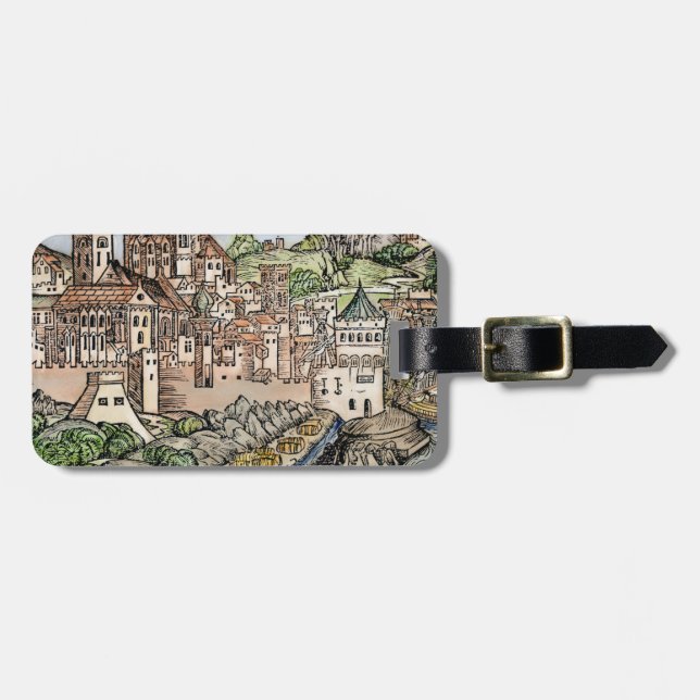 Mainz, Germany, 1493 Luggage Tag (Front Horizontal)