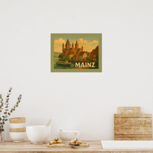 Mainz Germany City Art Poster