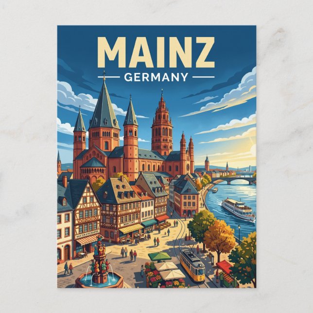 Mainz Germany Postcard (Front)