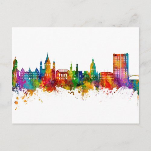 Mainz Germany Skyline Postcard