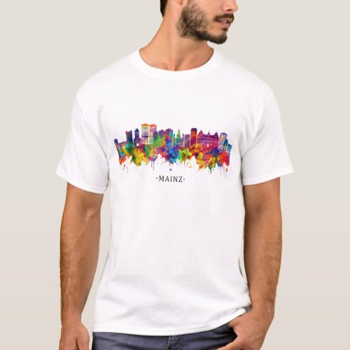 Mainz Germany Skyline T_Shirt