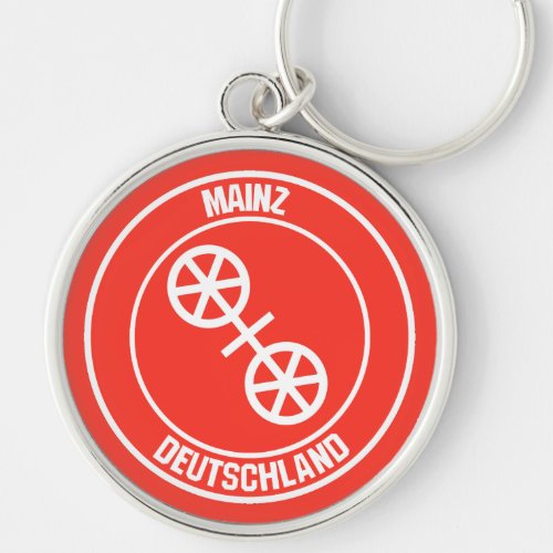 Mainz Round Emblem Keychain