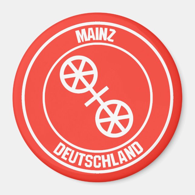Mainz Round Emblem Magnet (Front)