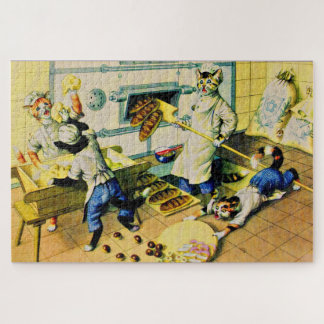 Mainzer chaotic bakery cats jigsaw puzzle
