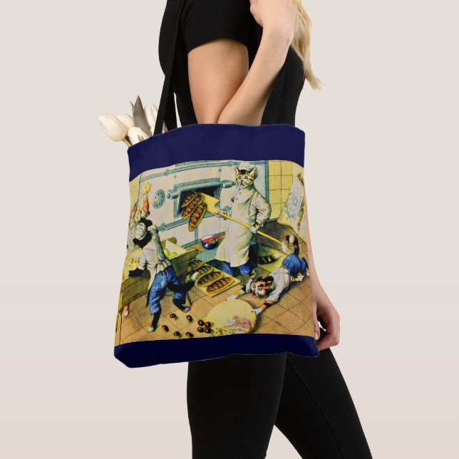 Mainzer chaotic bakery cats tote bag (Close Up)