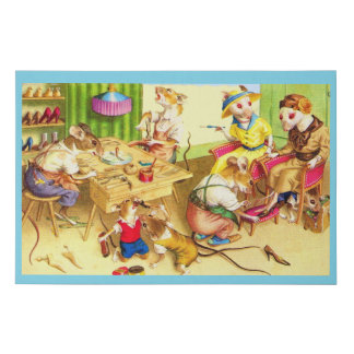 Mainzer mice cobblers and shoe store print