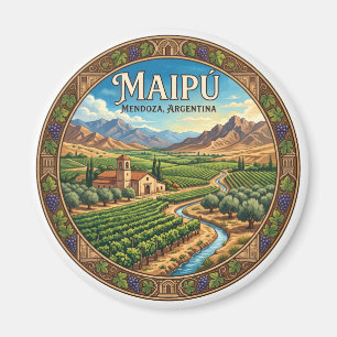 Maipú Vineyards Argentina Magnet