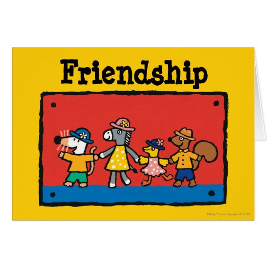Maisy and Best Friends Hold Hands Cards (Front Horizontal)