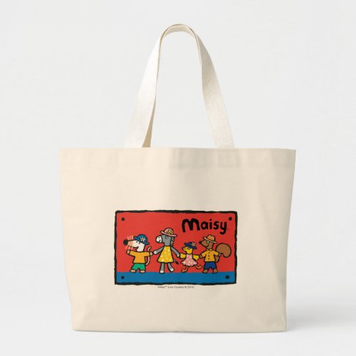 Maisy and Best Friends Hold Hands Large Tote Bag