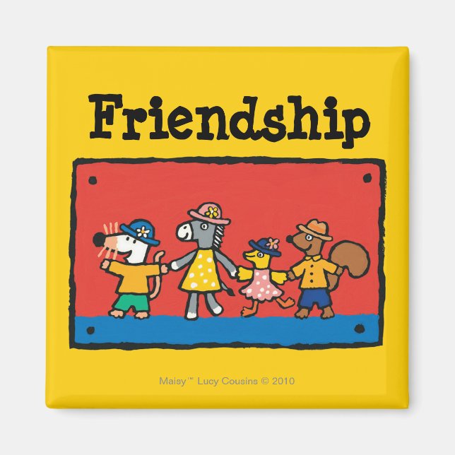 Maisy and Best Friends Hold Hands Magnet (Front)