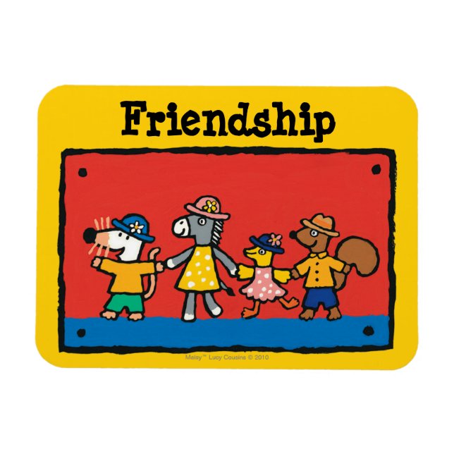 Maisy and Best Friends Hold Hands Magnet (Horizontal)