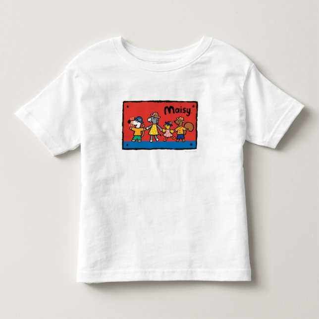 Maisy and Best Friends Hold Hands Toddler T-shirt (Front)