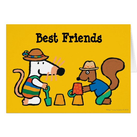 Maisy and Cyril Build a Sand Castle Cards (Front Horizontal)