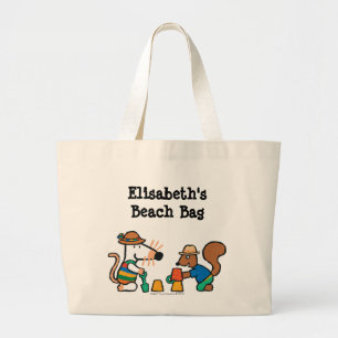 Maisy and Cyril Build a Sand Castle Large Tote Bag