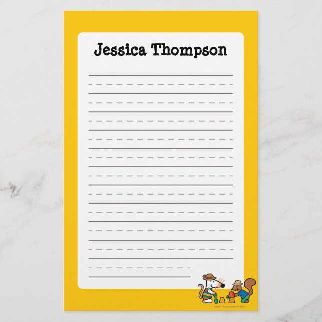 Maisy and Cyril Build a Sand Castle Stationery (Front)