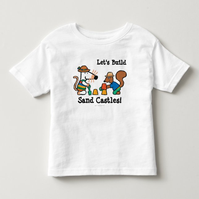 Maisy and Cyril Build a Sand Castle Toddler T-shirt (Front)