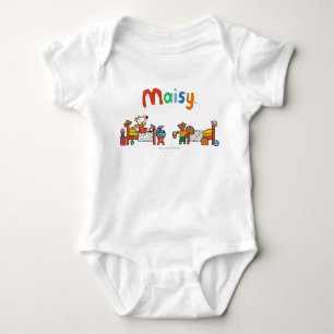 Maisy and Cyril Go on Vacation Scene Baby Bodysuit