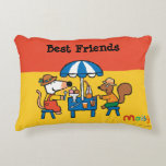 Maisy and Cyril Snacktime at the Beach Decorative Pillow