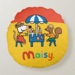 Maisy and Cyril Snacktime at the Beach Round Pillow
