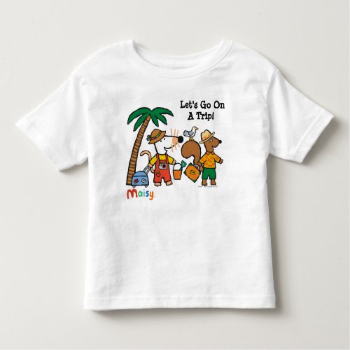 Maisy and Cyril with Palm Tree at the Beach Toddler T_shirt