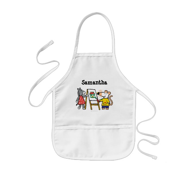 Maisy and Dotty Paint at Preschool Kids' Apron (Front)