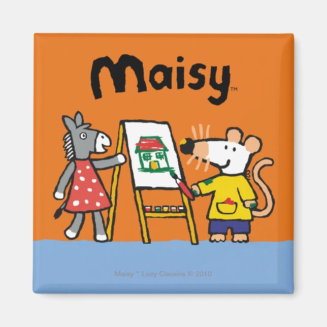 Maisy and Dotty Paint at Preschool Magnet (Front)