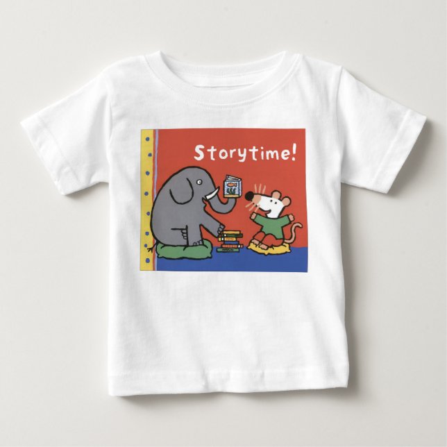 Maisy and Eddie Read Books Baby T-Shirt (Front)