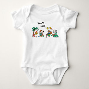 Maisy and Friends at the Beach Baby Bodysuit