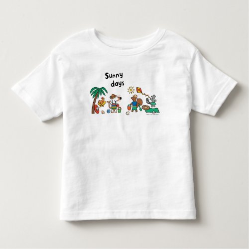 Maisy and Friends at the Beach Toddler T_shirt