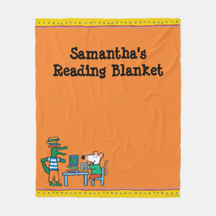 Maisy and Friends Enjoy the Library Fleece Blanket