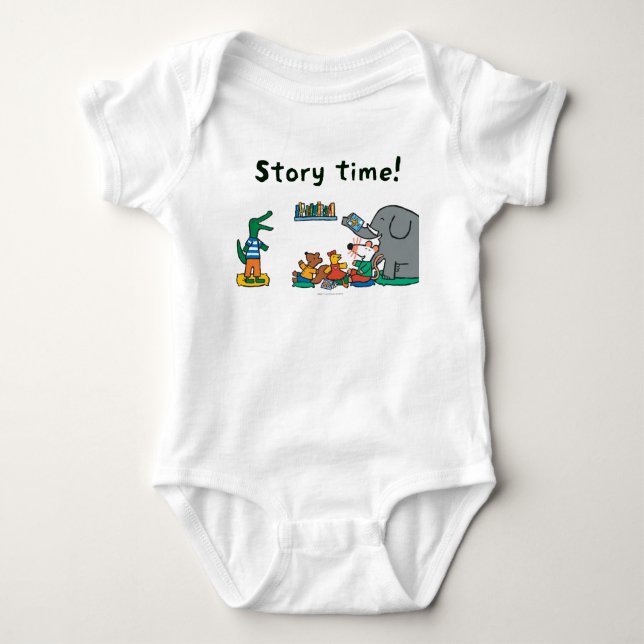 Maisy and Friends Laugh at Story Time Baby Bodysuit (Front)