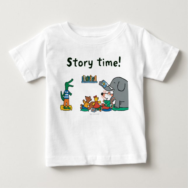 Maisy and Friends Laugh at Story Time Baby T-Shirt (Front)