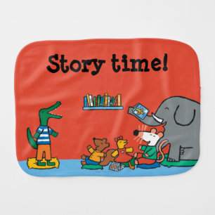 Maisy and Friends Laugh at Story Time Burp Cloth