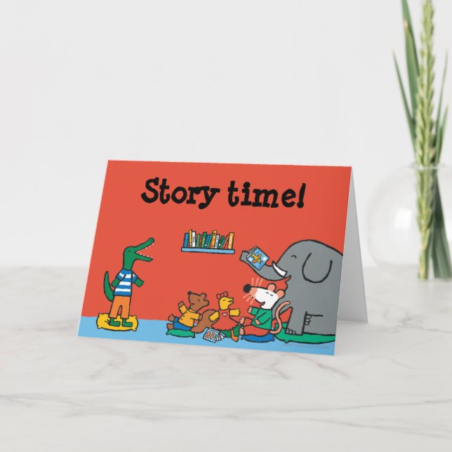 Maisy and Friends Laugh at Story Time Card (Front)