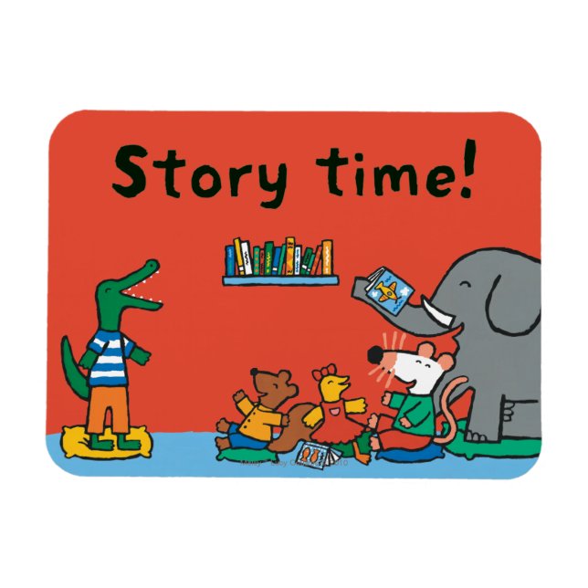 Maisy and Friends Laugh at Story Time Magnet (Horizontal)